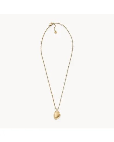 All Stacked Up Stainless Steel Chain Necklace - JF04505040 - Fossil